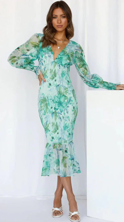 Miley - Jurk met Bloemenpatroon