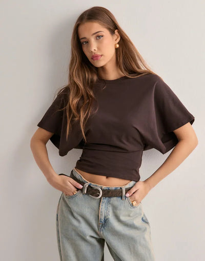 Ewa | T-SHIRT MET WIDE SLEEVES ICON