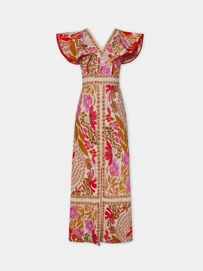 Olivia - Kleurrijke Maxi-jurk