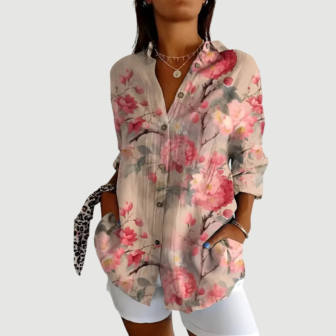 Iris™ | Blouse met Kleurrijk Ontwerp