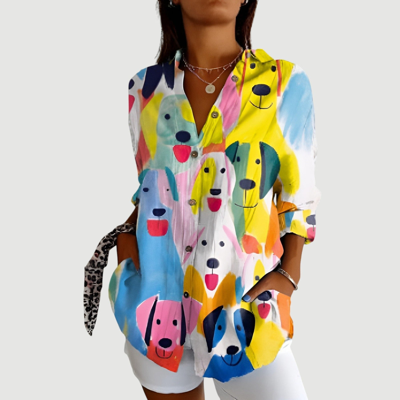 Laura™ | Blouse met Kleurrijk Ontwerp