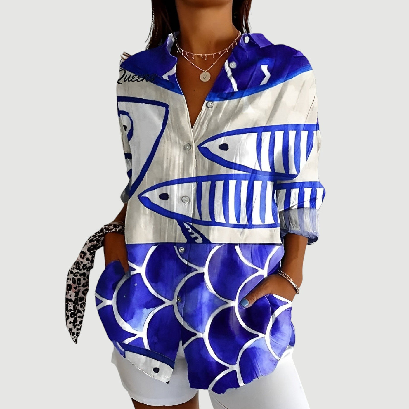 Mary™ | Blouse met Kleurrijk Ontwerp