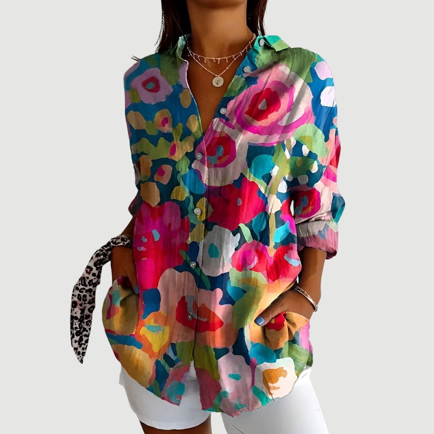 Anna™ | Blouse met Kleurrijk Ontwerp