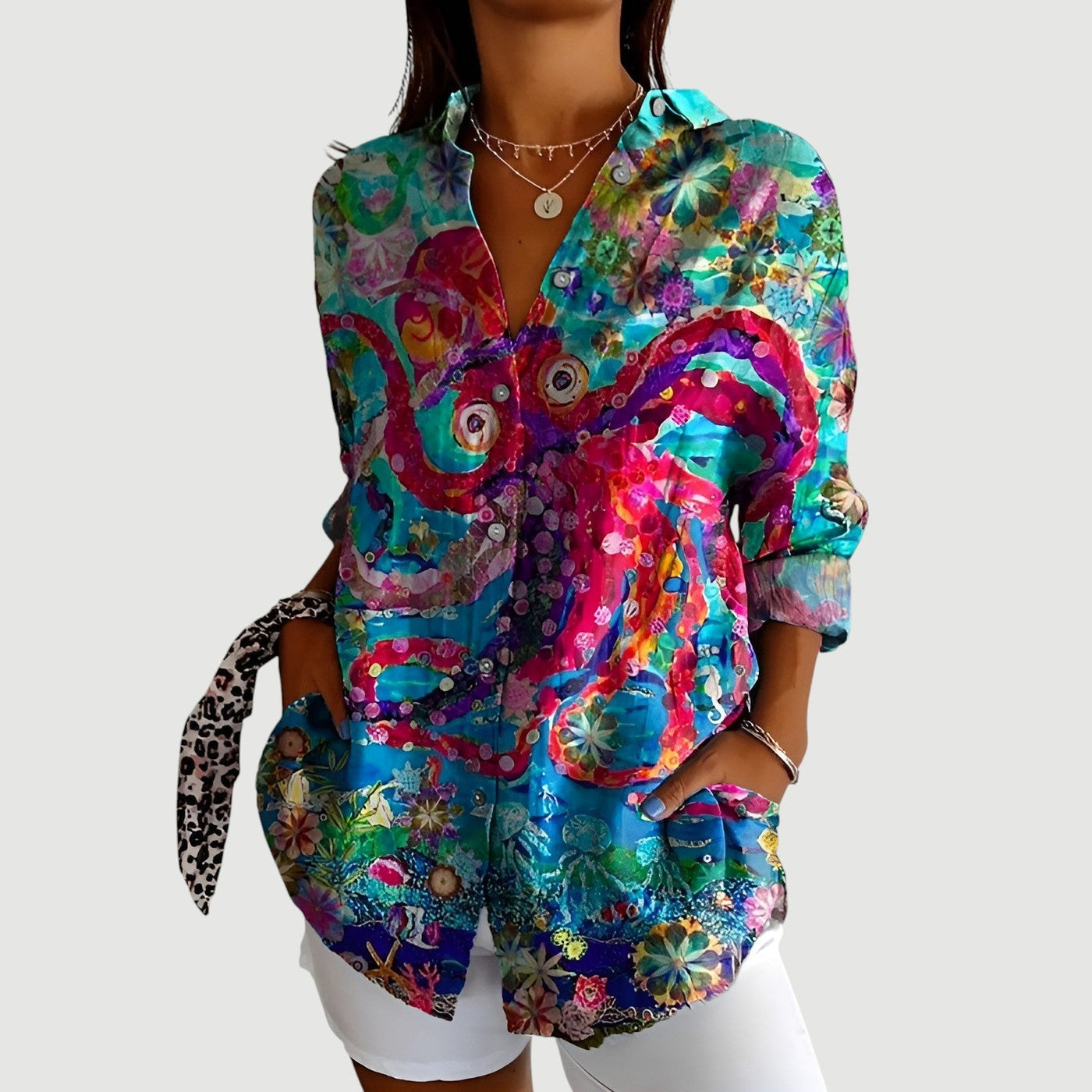 Alana™ | Blouse met Kleurrijk Ontwerp