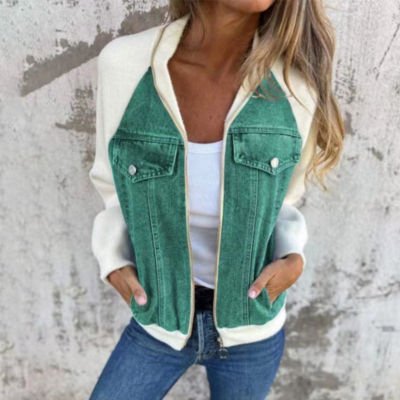 Karin™ | Modieuze patchwork denimjack, jouw nieuwe favoriet!