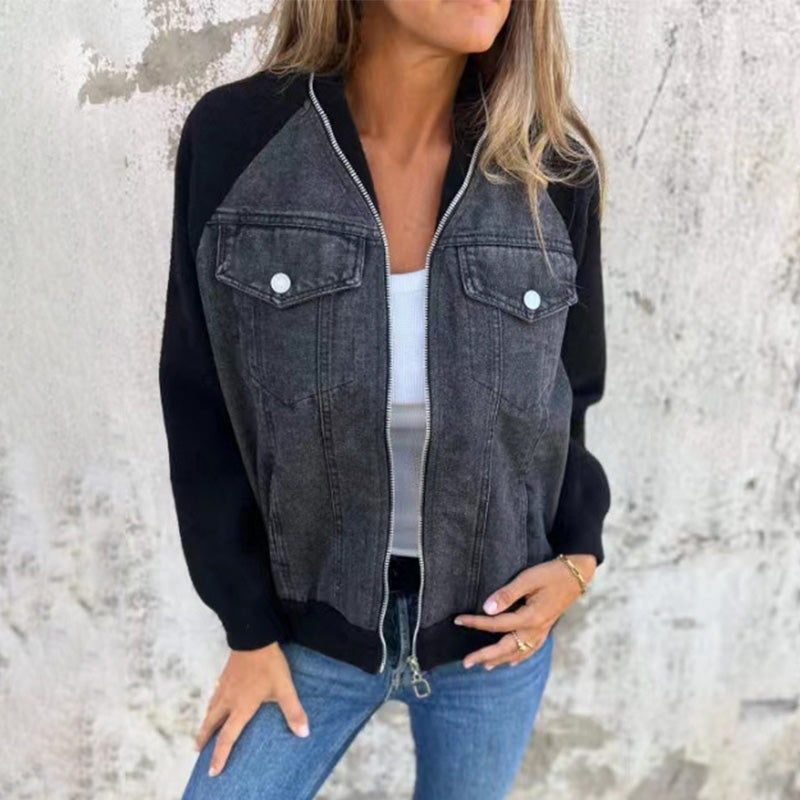 Karin™ | Modieuze patchwork denimjack, jouw nieuwe favoriet!