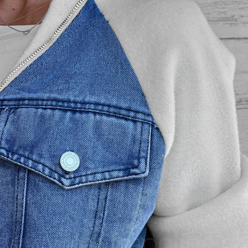 Karin™ | Modieuze patchwork denimjack, jouw nieuwe favoriet!