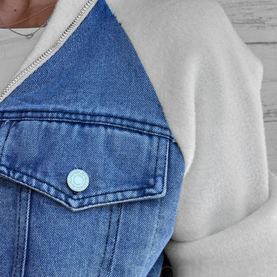 Karin™ | Modieuze patchwork denimjack, jouw nieuwe favoriet!