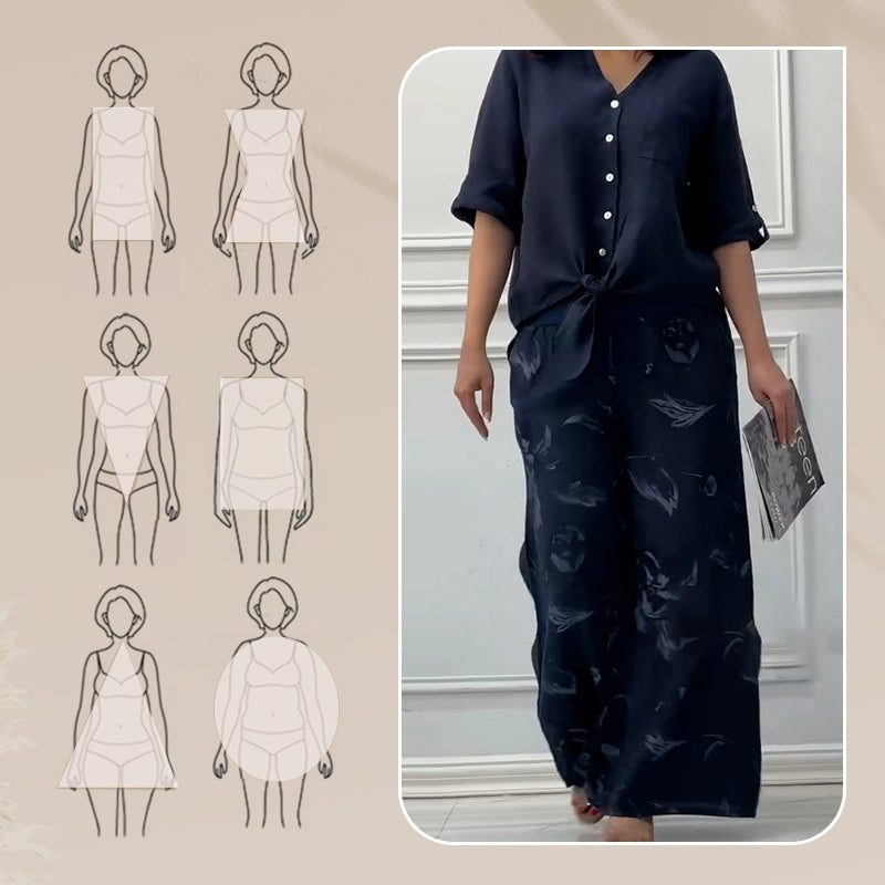 Helena™ - Comfortabele Blouse & Hoge Taille 2-Piece Set