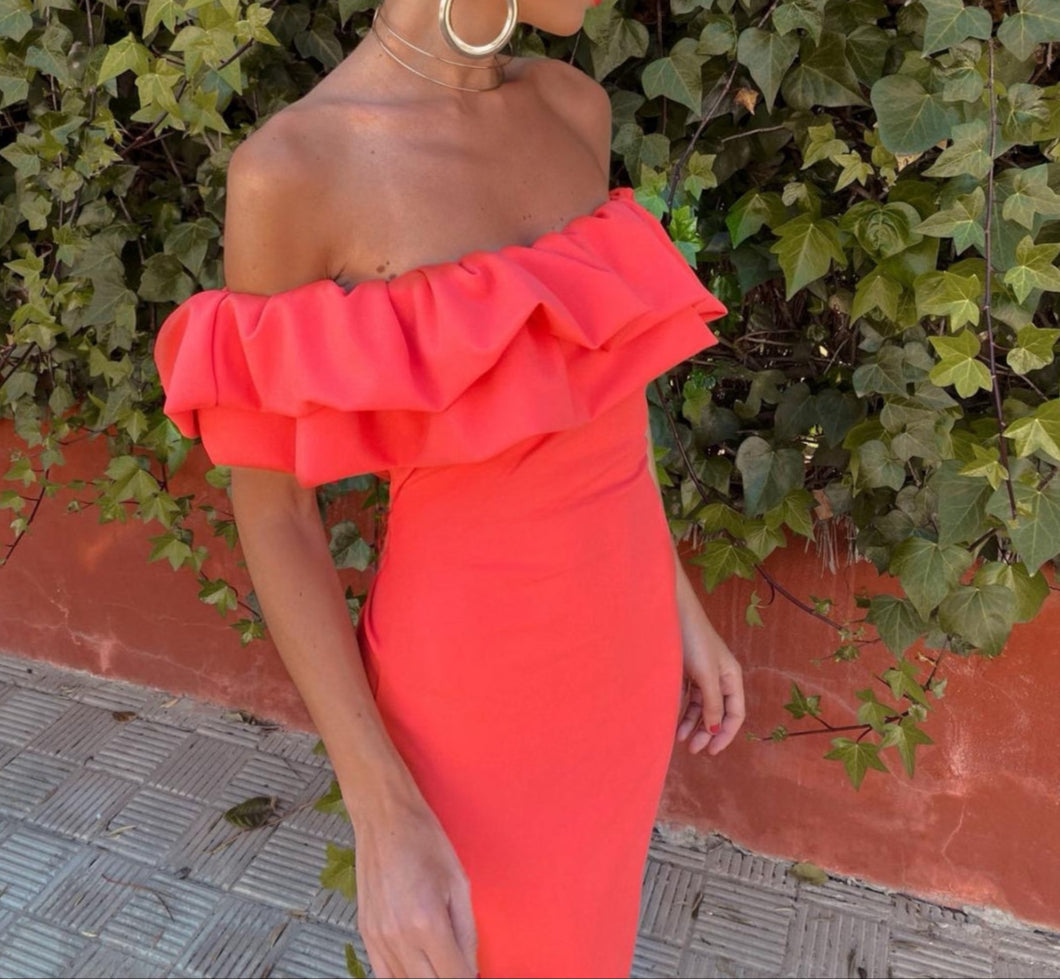 Adaya - Mouwloos Midi-Jurk