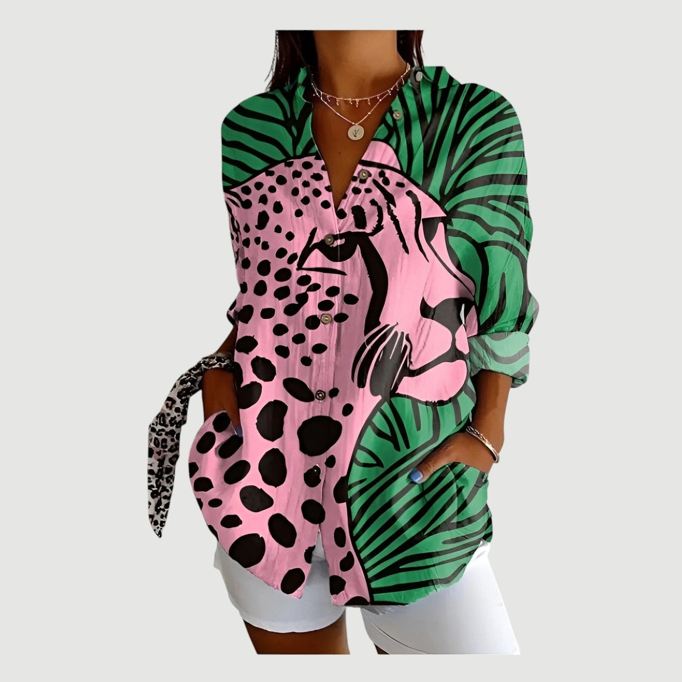 Vera™ | Blouse met Kleurrijk Ontwerp
