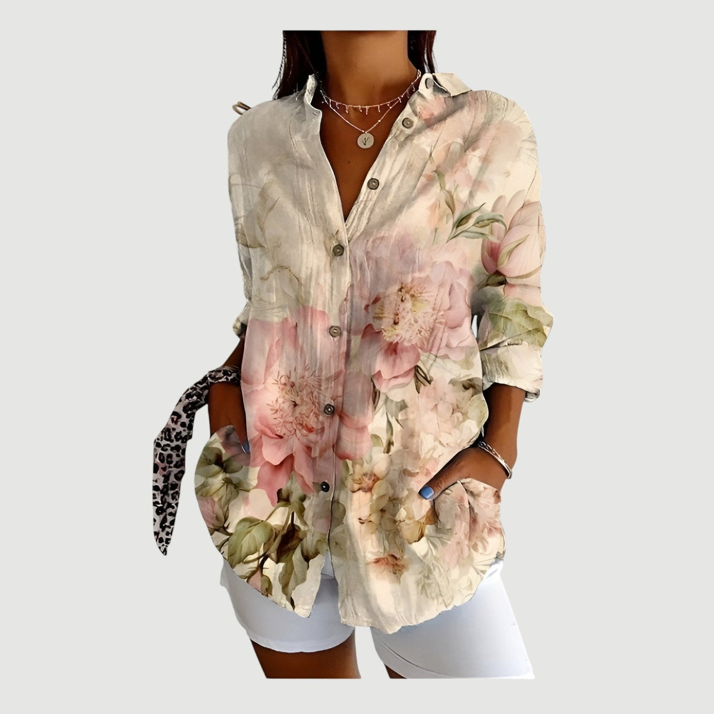 Selena™ | Blouse met Kleurrijk Ontwerp