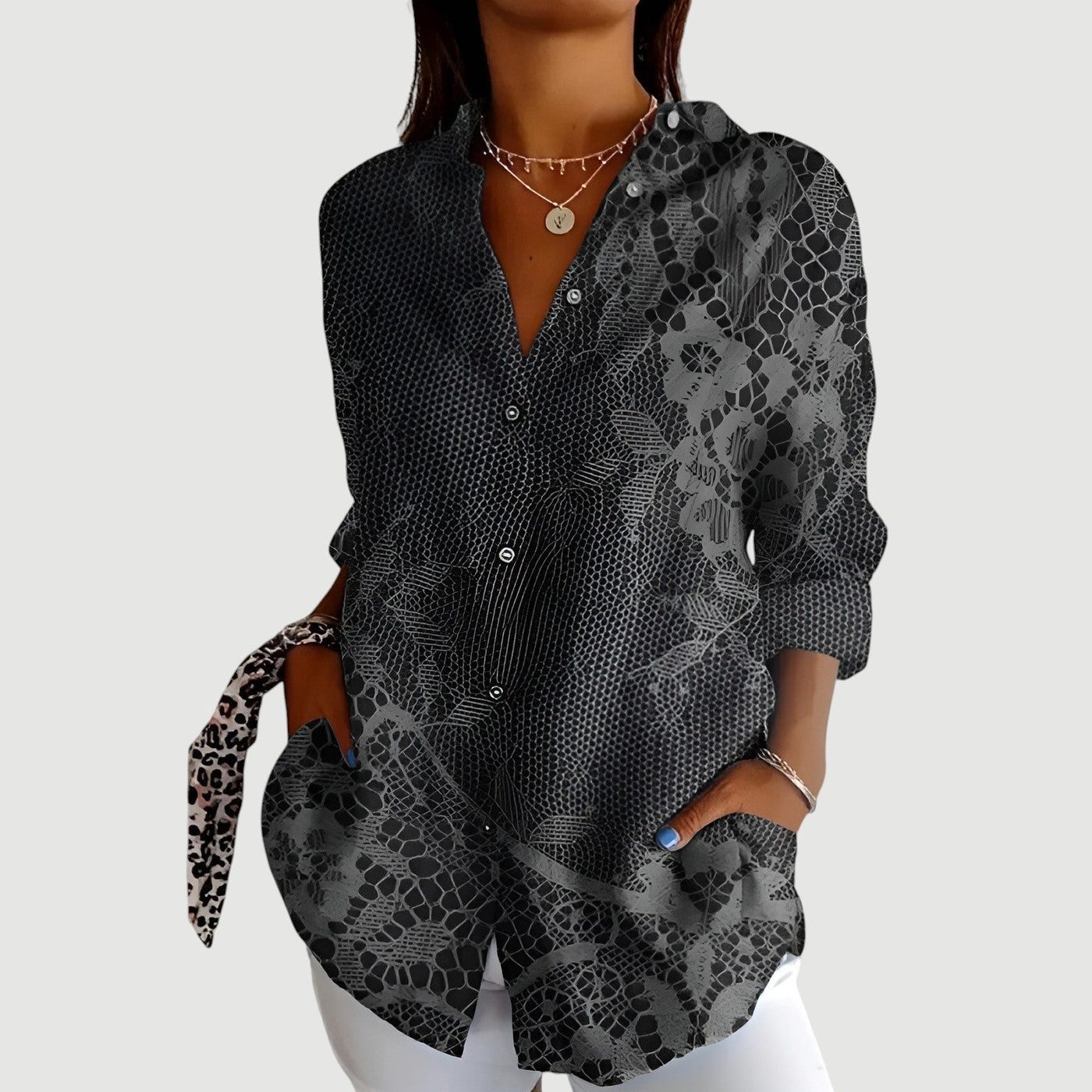 Mathilde™ | Blouse met Kleurrijk Ontwerp