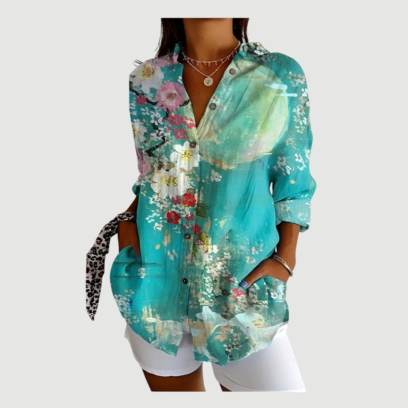 Ella™ | Blouse met Kleurrijk Ontwerp