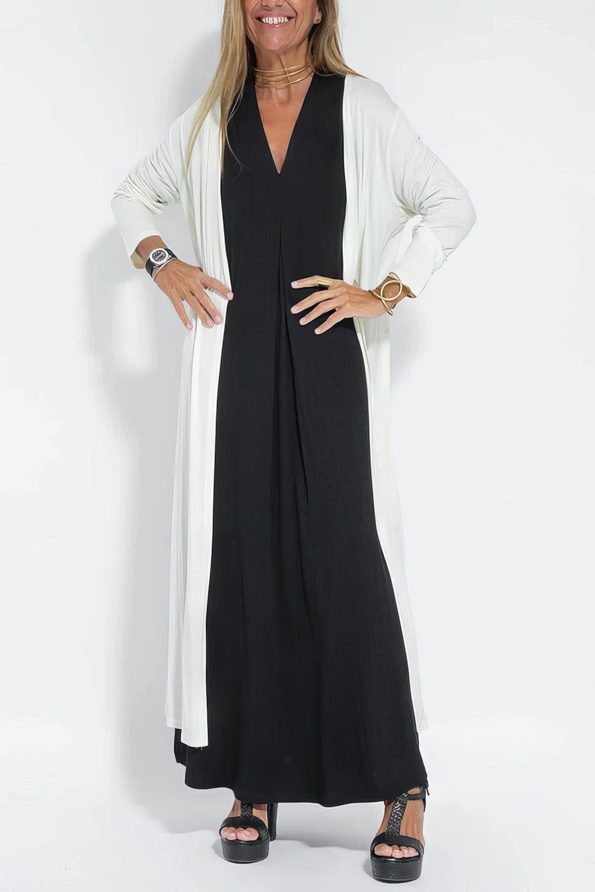 Claire | Elegante lange jurk