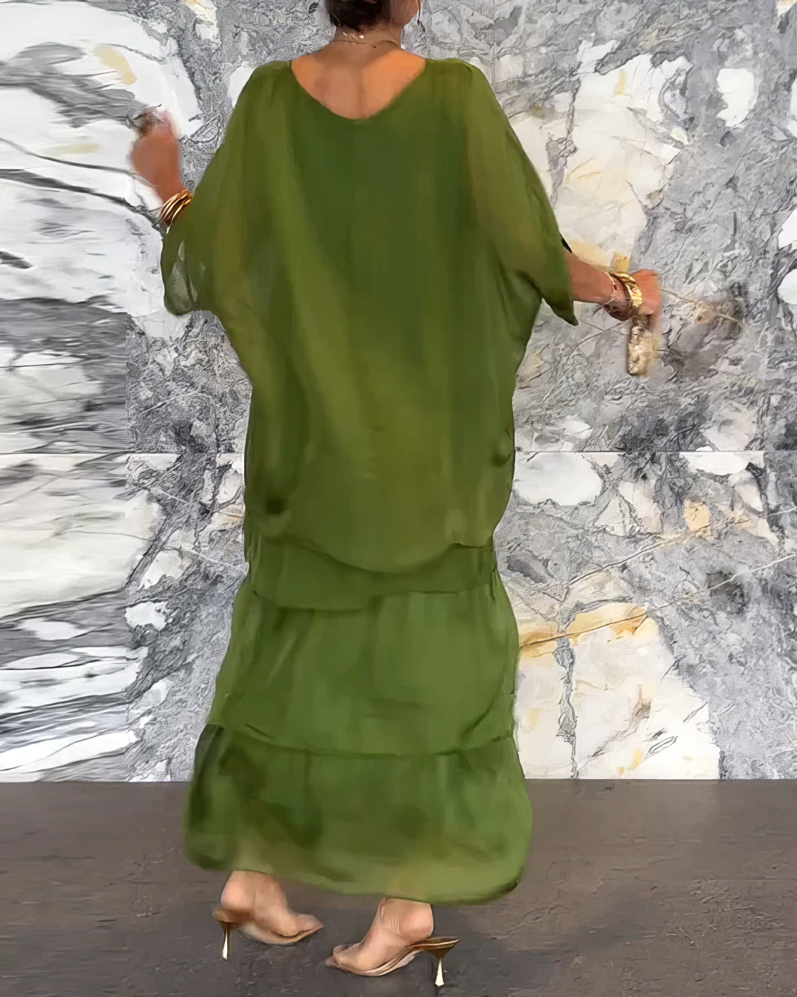 Artistiek jurk met een ruime snit