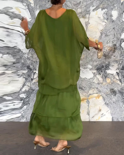 Artistiek jurk met een ruime snit