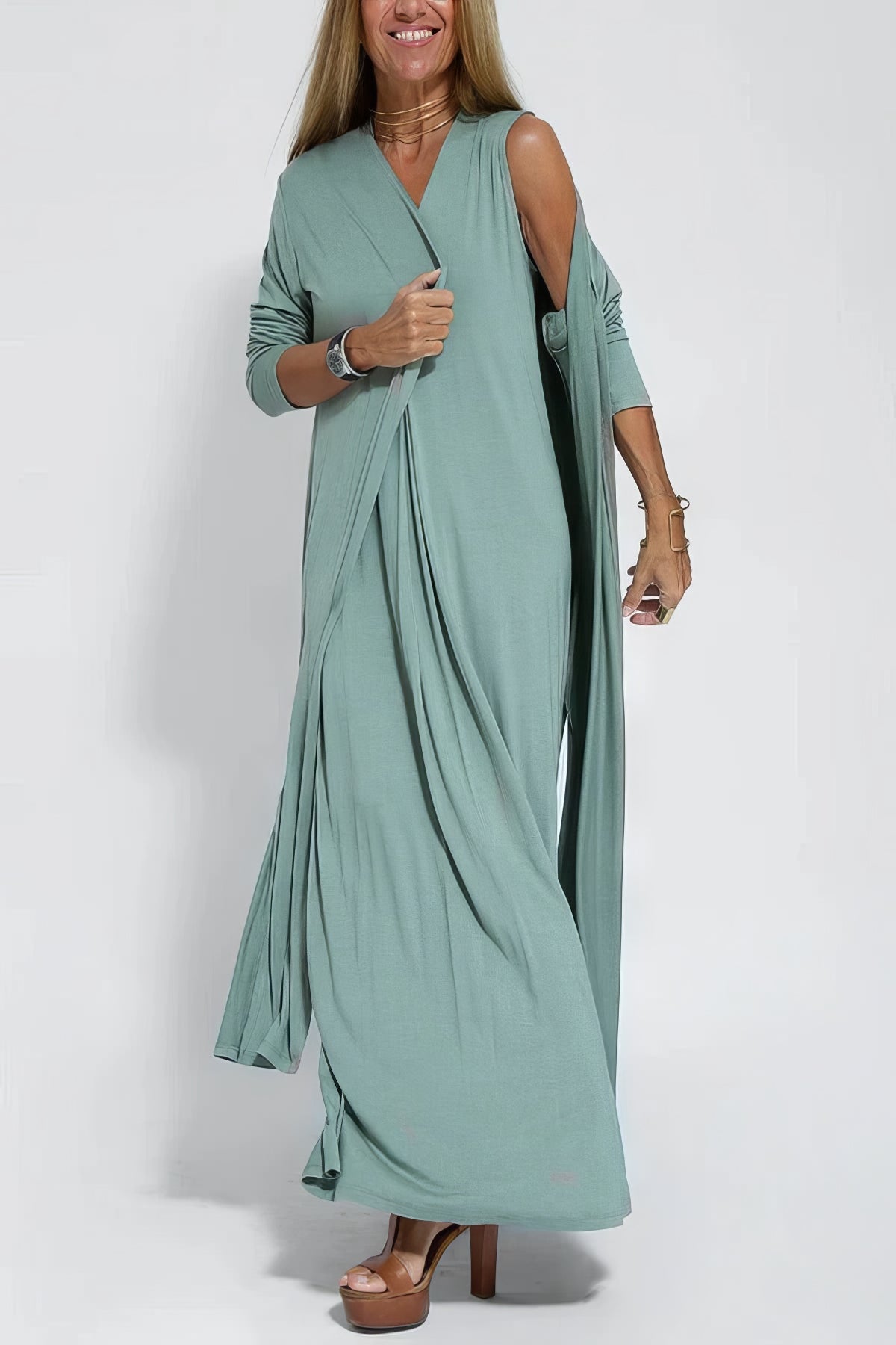 Claire | Elegante lange jurk