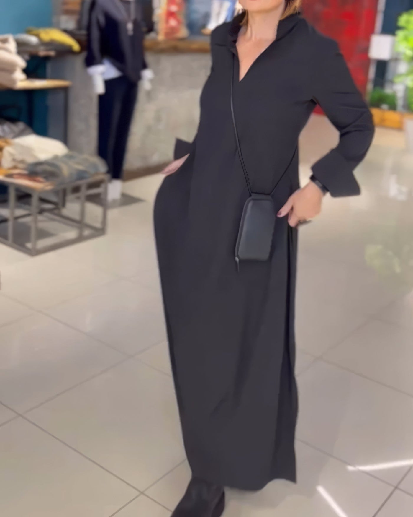 Marta - Lange elastische jurk